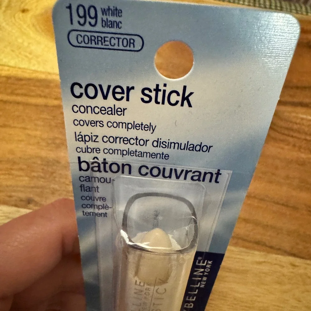 VTG Maybelline Cover Stick 199 White Blanc Corrector Concealer Rare Discontinued